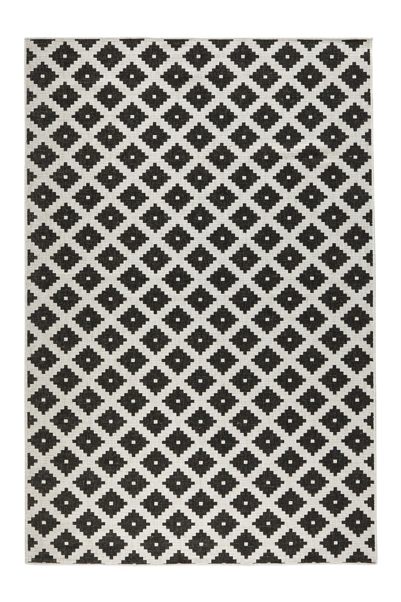 Kusový koberec Northrugs Twin 103124 Black Cream 200x290 cm
