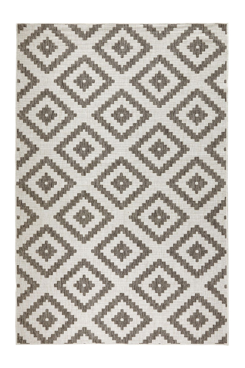 Kusový koberec Northrugs Twin 103133 Brown Cream 200x290 cm