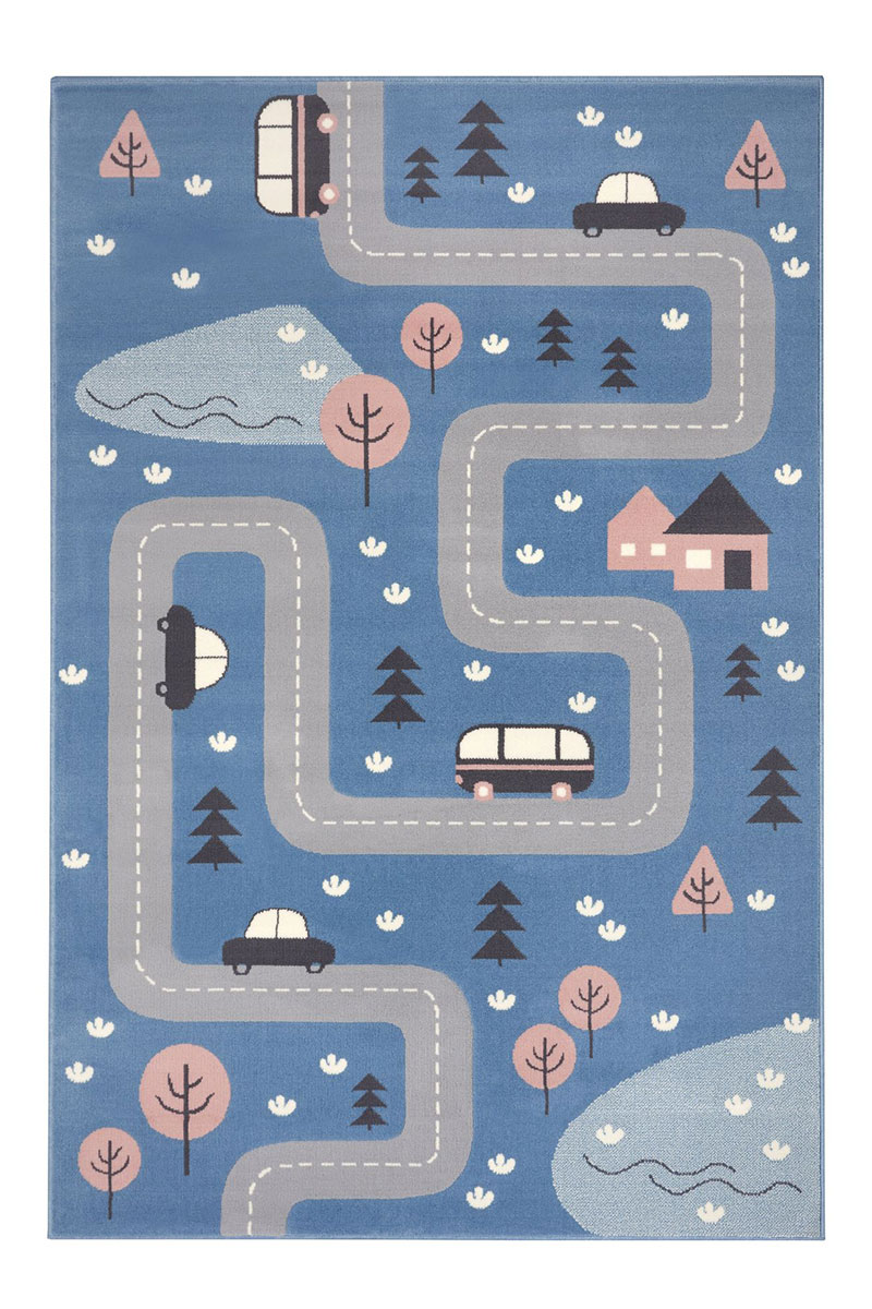 Dětský kusový koberec Hanse Home Adventures 104536 Sky blue 120x170 cm
