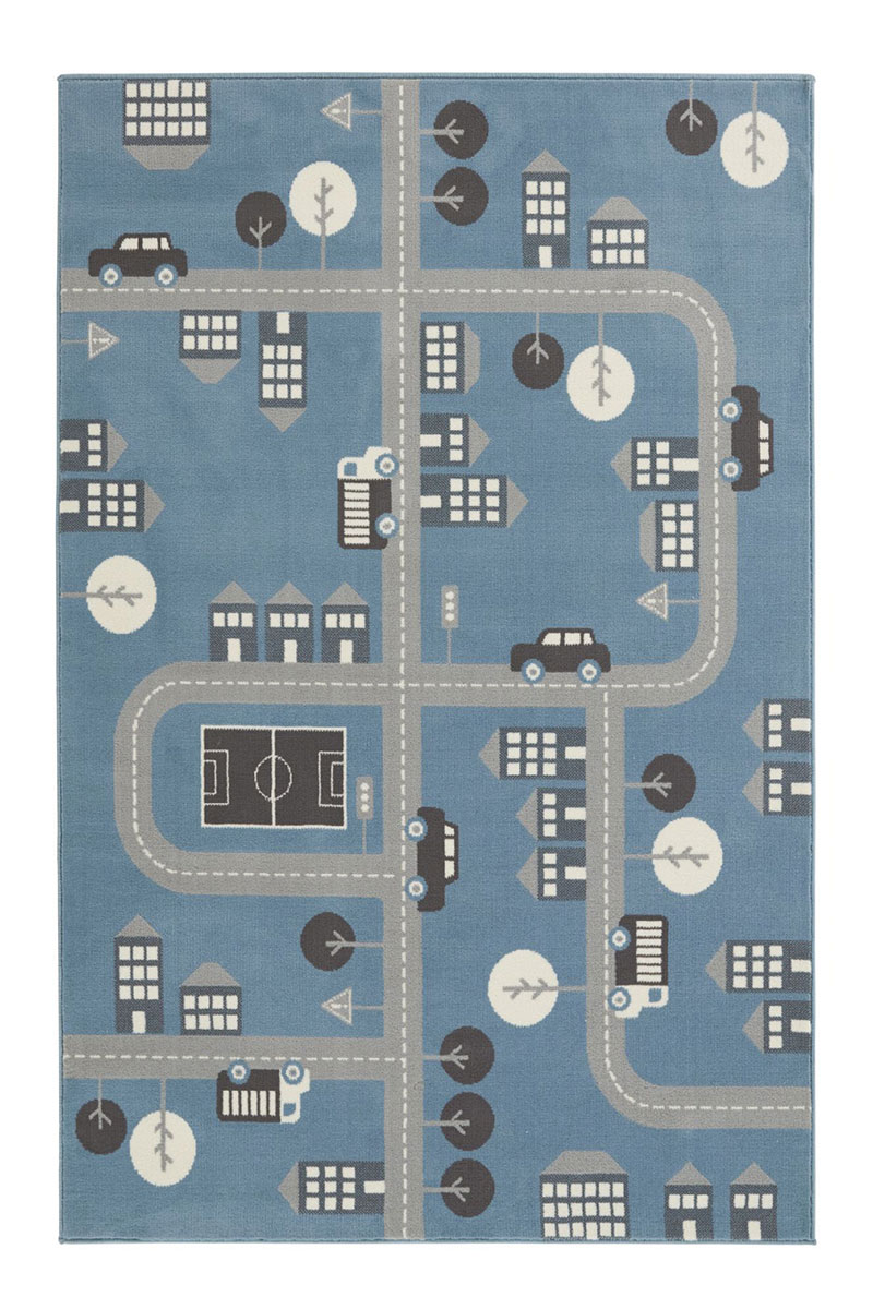 Dětský kusový koberec Hanse Home Adventures 105531 Sky blue 120x170 cm