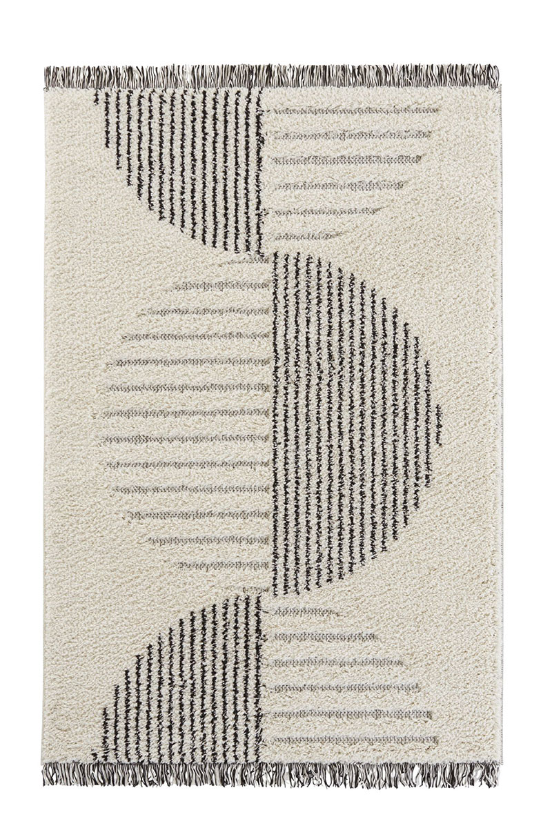 Kusový koberec Mint Rugs New Handira 105196 Cream Black 160x230 cm