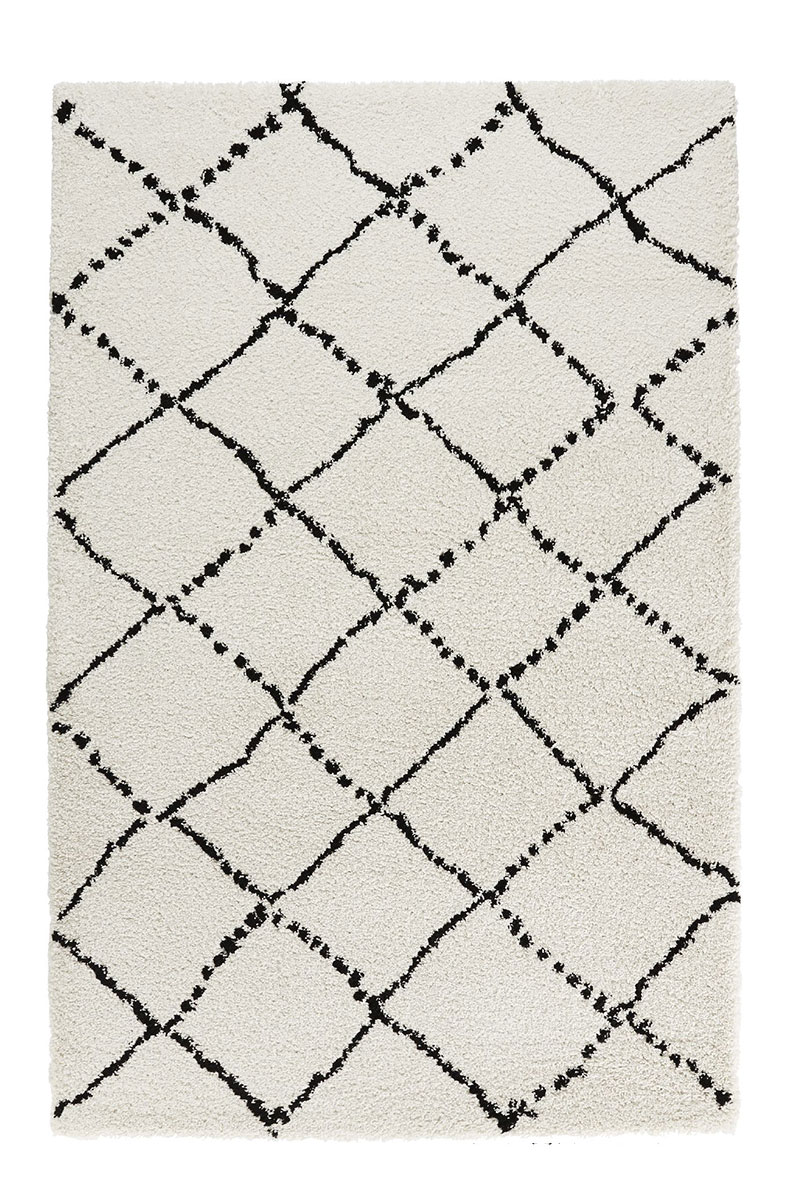 Kusový koberec Mint Rugs Allure 102753 Cream Black 80x150 cm