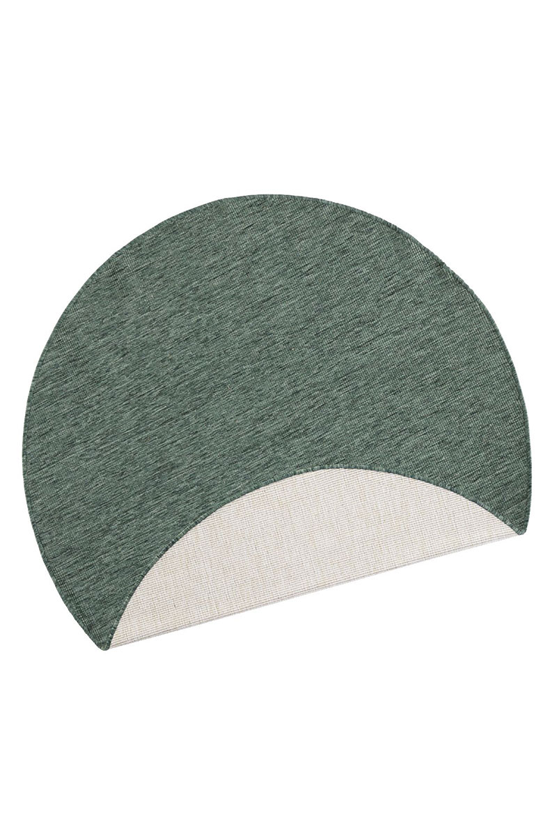 Kusový koberec Northrugs Twin 103095 Green kruh Ø 140 cm