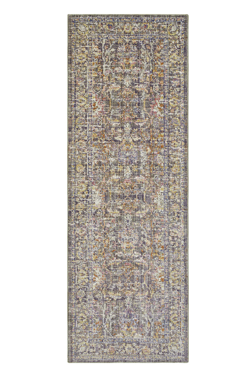 Kusový běhoun Nouristan Cairo 105589 Grey Multicolored 80x200 cm