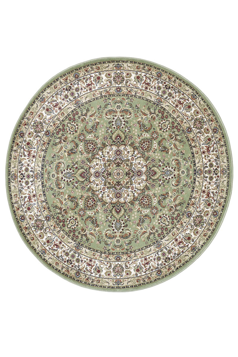 Kusový koberec Nouristan Herat 105277 Zahra Sage green kruh Ø 160 cm