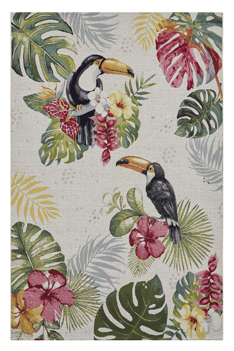 Kusový koberec Hanse Home Flair 105608 Tropical Creme 80x165 cm