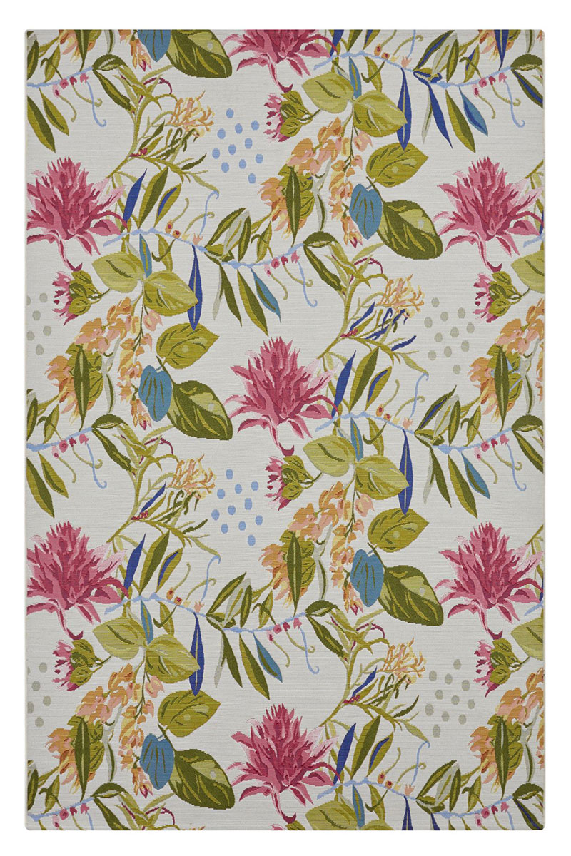 Kusový koberec Hanse Home Flair 105613 Flowers and Leaves 160x235 cm