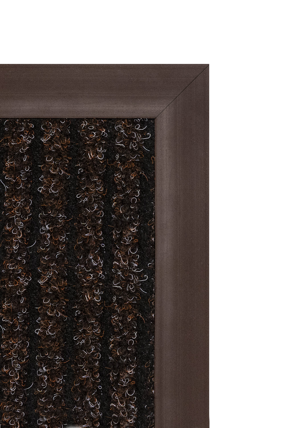 Gumová ukončovací lišta - hnědá 4,8x0,65 cm