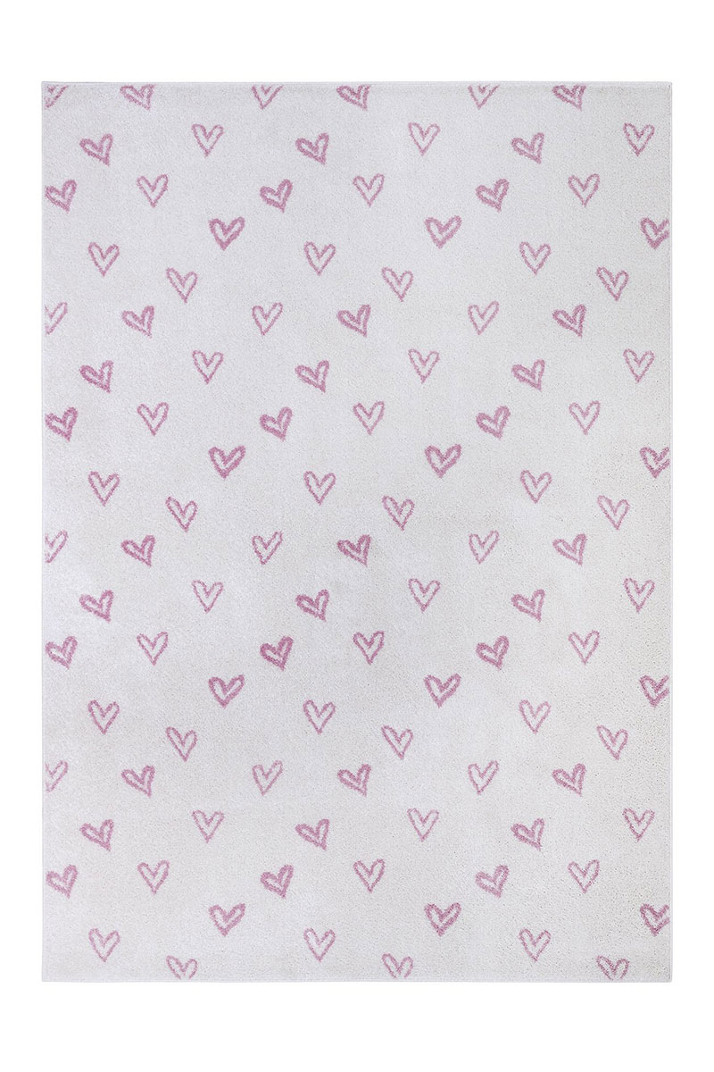 Dětský kusový koberec Hanse Home Adventures 105945 Hearts Rosa 120x170 cm