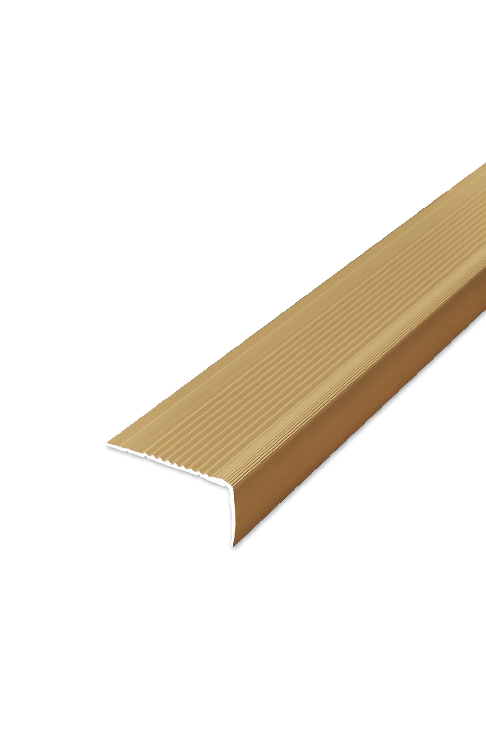 Levně Schodová hrana samolepící - zlatá 45x23 mm 2,7 m