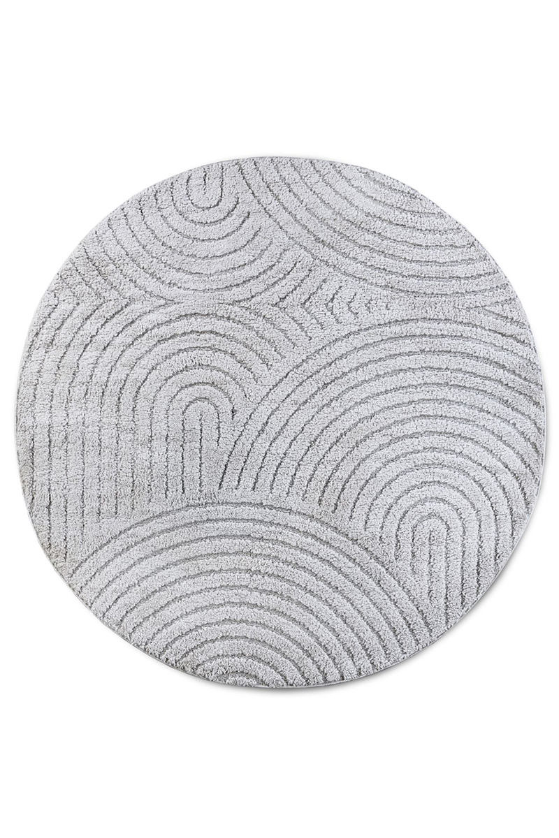 Levně Kruhový kusový koberec Elle Decoration New York 106205 Light Grey Ø 160 cm
