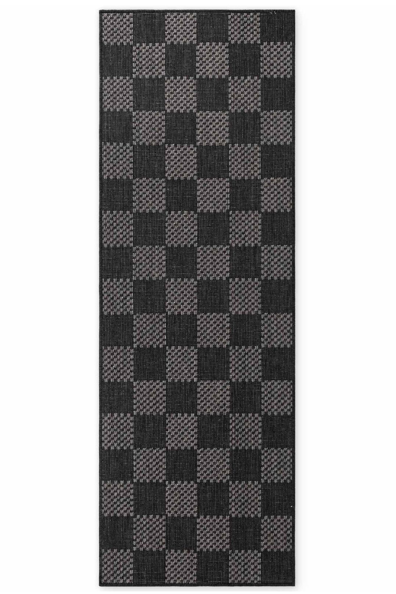 Levně Kusový běhoun Ted Baker Haringey 106385 Black White 80x200 cm