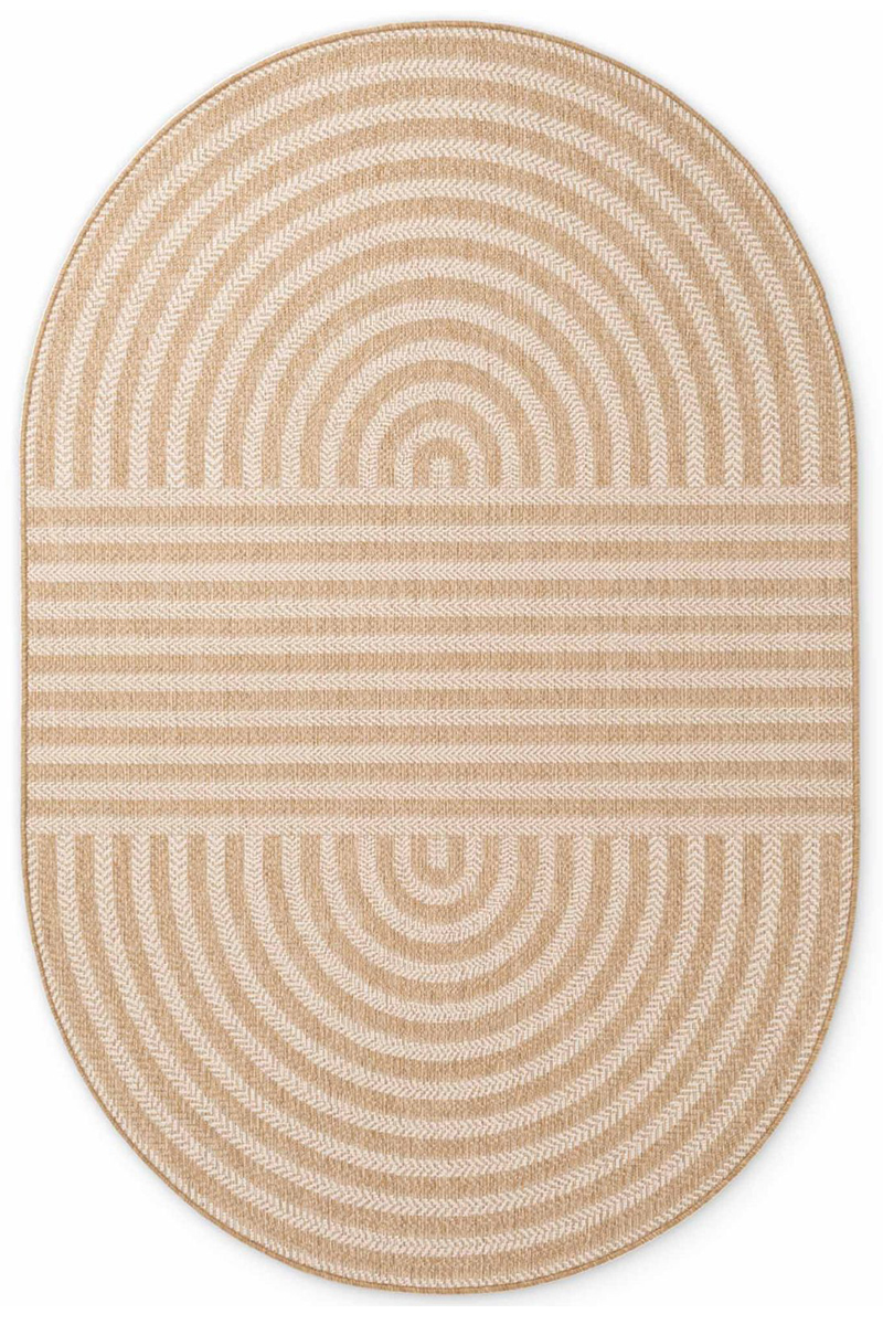 Levně Kusový koberec Ted Baker Haringey 106393 Jute White - ovál 160x230 ovál cm