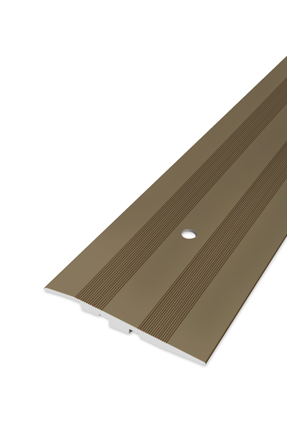Levně Ukončovací profil vrtaný - Bronzový 80x17 mm 270 cm