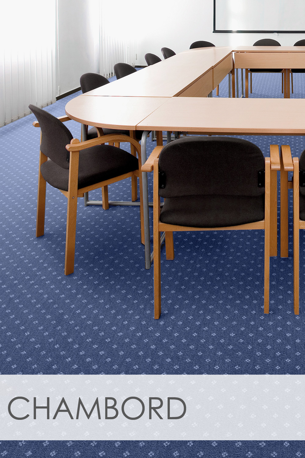 Metrážový koberec CHAMBORD 77 Modrý UX - Ultratex Quick+  