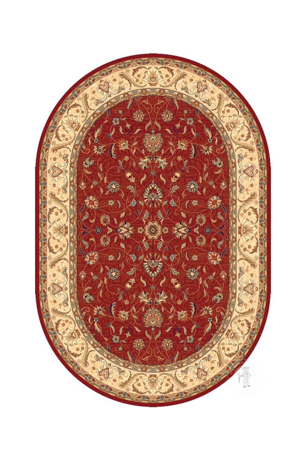 Kusový koberec OMEGA Aries Jasny Rubin Ovál