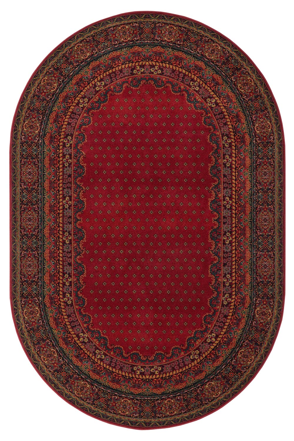 Kusový koberec POLONIA Baron Burgund 2 - Ovál 200x300 ovál cm