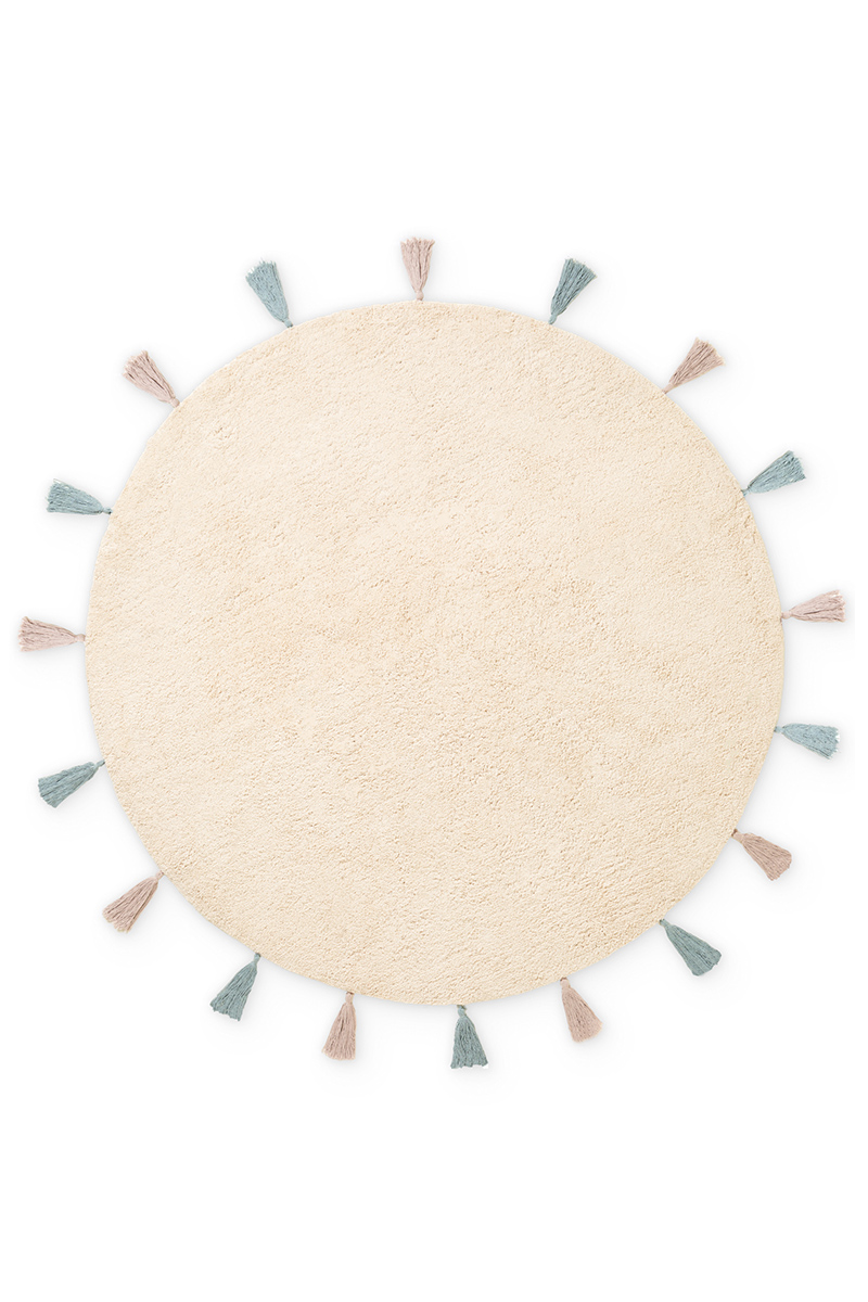 Dětský kusový koberec Hanse Home Snuggle 106448 Cream Multicolor Ø 160 cm