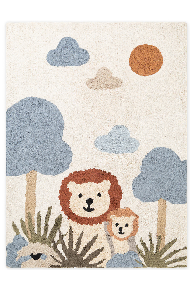 Dětský kusový koberec Hanse Home Snuggle 106466 Cream Multicolor 140x200 cm
