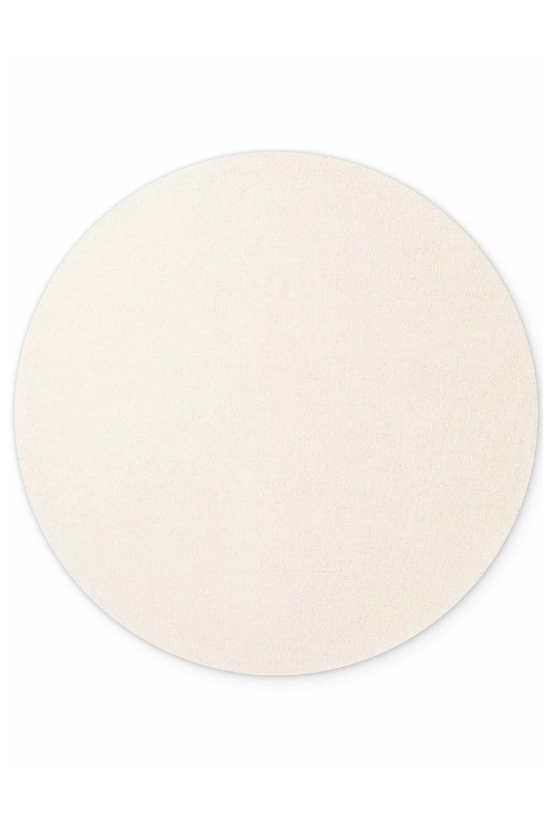 Levně Kruhový kusový koberec Elle Decoration Puristic 106318 Natural White Ø 160 cm