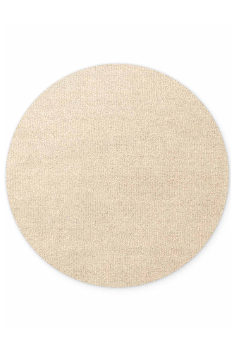 Levně Kruhový kusový koberec Elle Decoration Puristic 106319 Light Beige Ø 160 cm