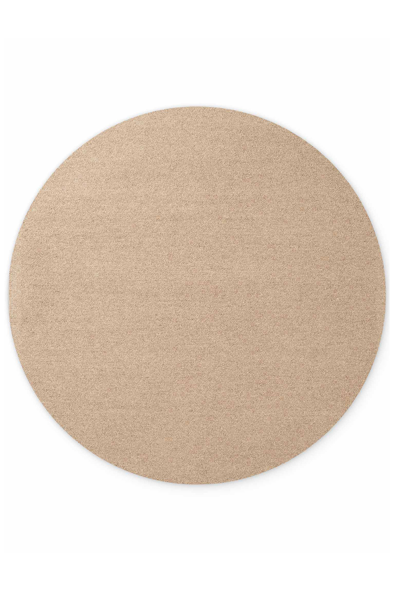 Levně Kruhový kusový koberec Elle Decoration Puristic 106320 Beige Ø 160 cm
