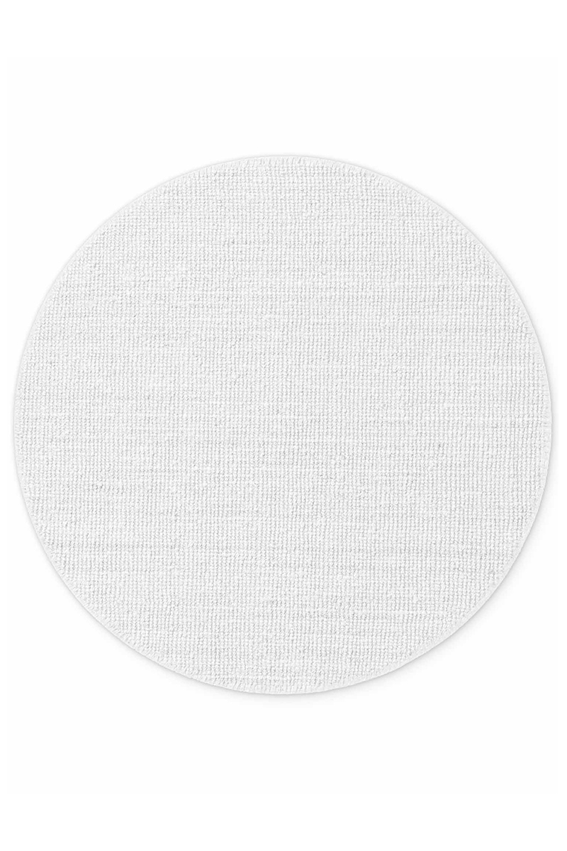 Levně Kruhový kusový koberec Hanse Home Bouclé 106325 White Ø 160 cm