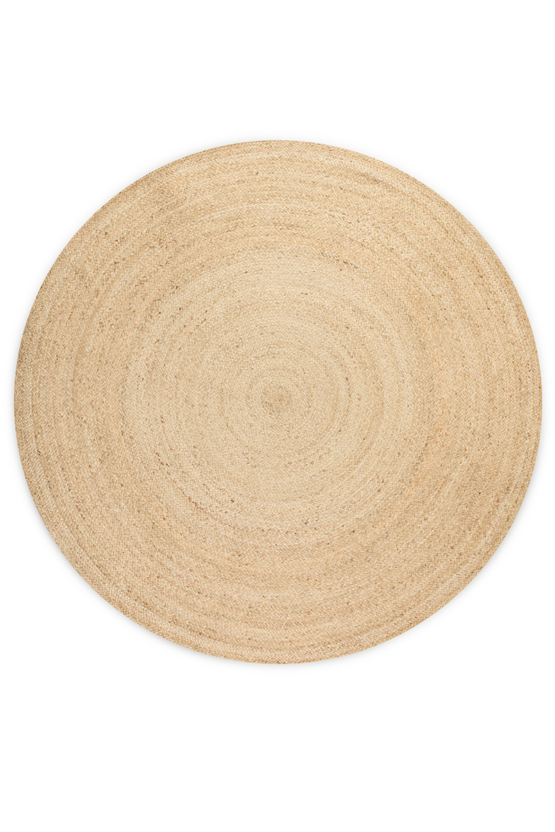 Levně Kruhový kusový koberec Hanse Home Jute Braided 106007 Ivory Ø 100 cm
