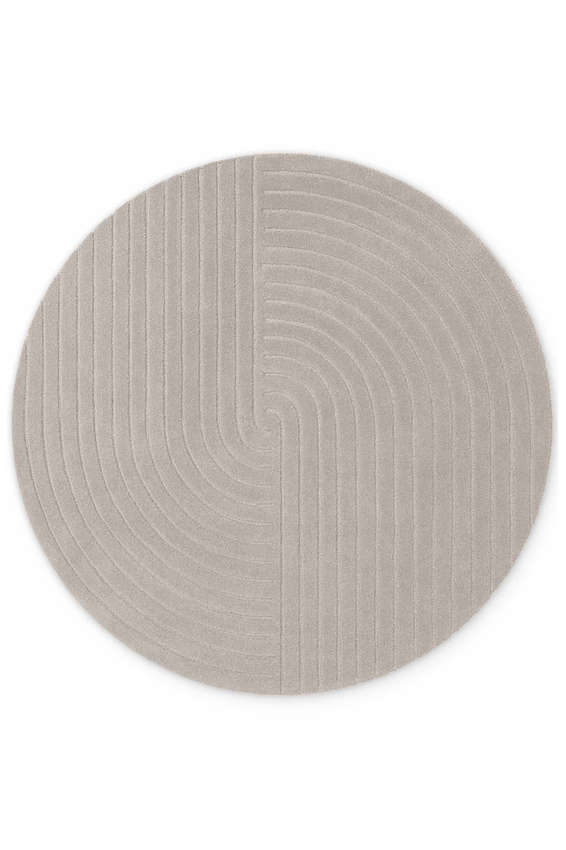 Levně Kruhový kusový koberec Vikosa Arcura 106270 Light Grey Ø 120 cm