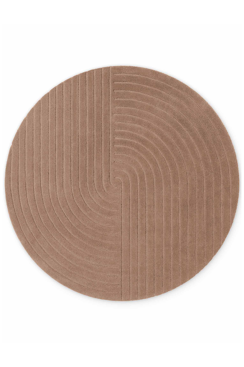 Levně Kruhový kusový koberec Vikosa Arcura 106300 Beige Ø 120 cm