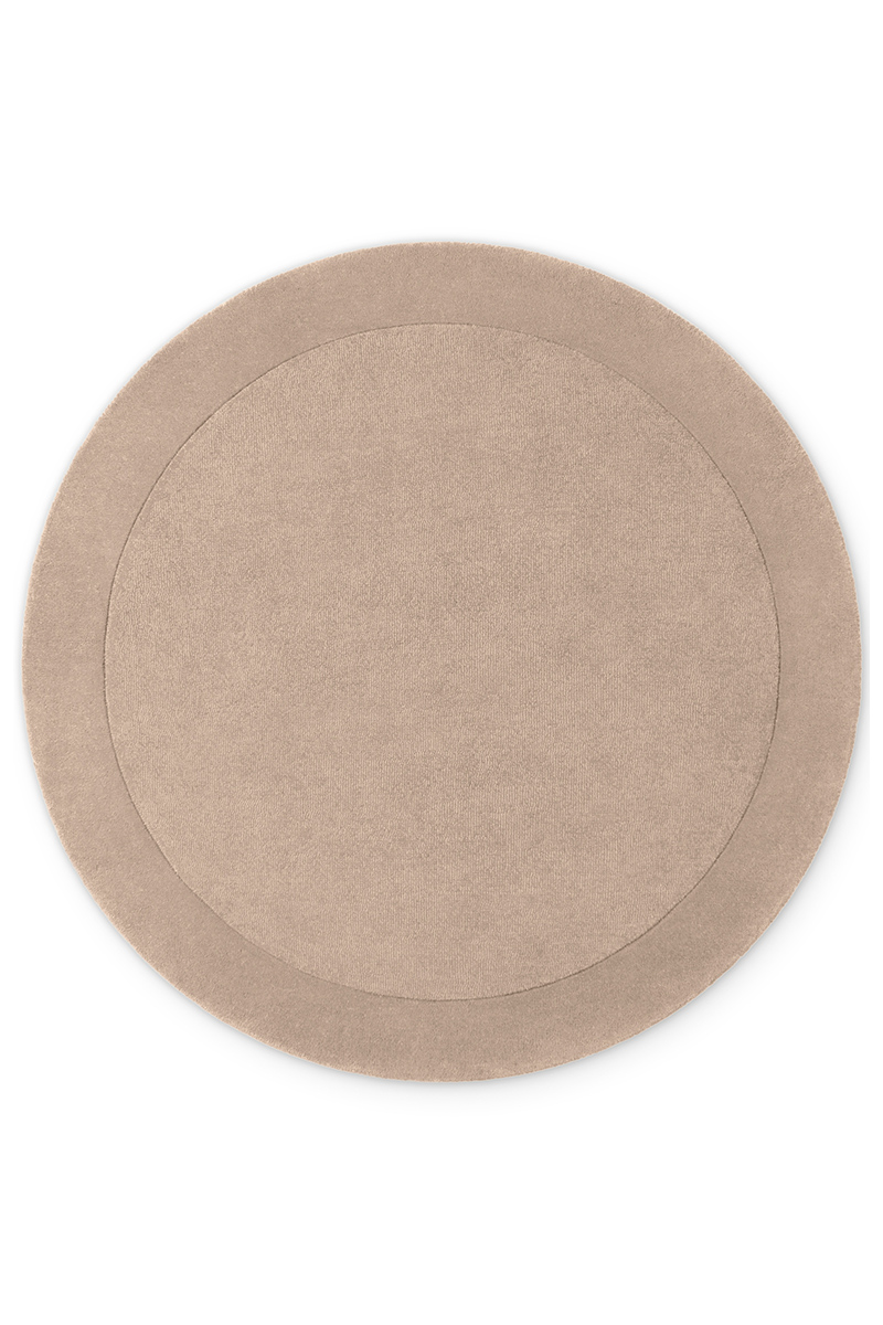 Kruhový kusový koberec Villeroy & Boch 1812 Kivi 106282 Natural Beige Ø 200 cm