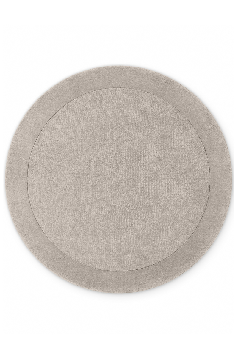 Kruhový kusový koberec Villeroy & Boch 1812 Kivi 106283 Natural Grey Ø 200 cm