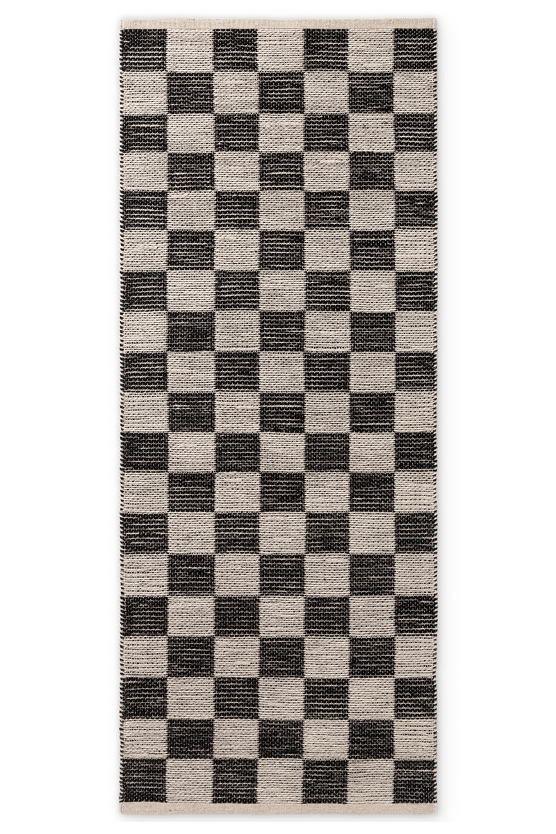 Levně Kusový běhoun Hanse Home Handloom 106333 Natural White Black 80x200 cm