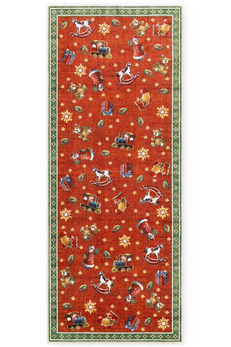 Kusový běhoun Villeroy & Boch Toy´s Delight Nostalgic Noel 106499 Red Green 80x200 cm